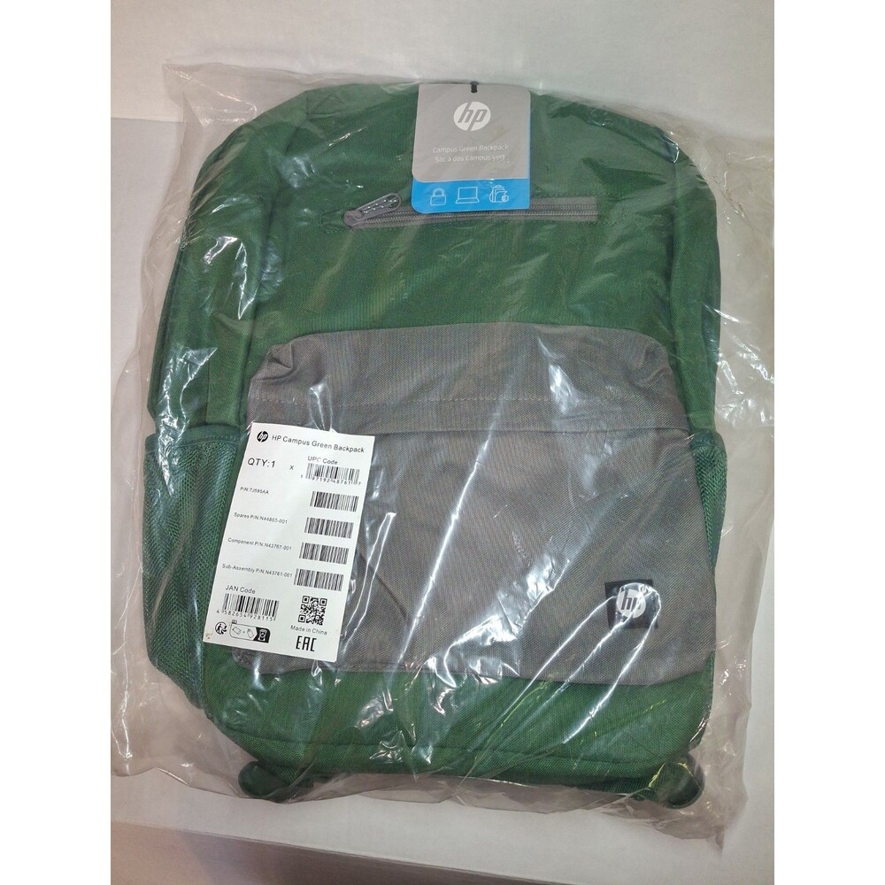New HP Campus Green Backpack - 197192487617